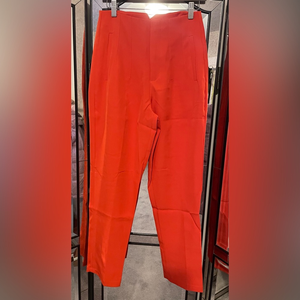 High Waisted Pants Tangerine
